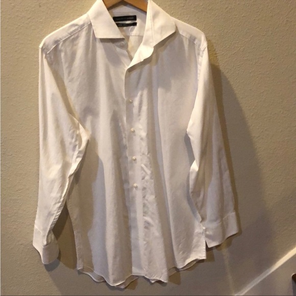 3 for $30 Saks fifth avenue men’s slim fit white button down - Picture 1 of 3